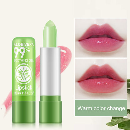 Aloe Vera Lipstick Color Changing Lip Balm Moisturizing Moisturizing