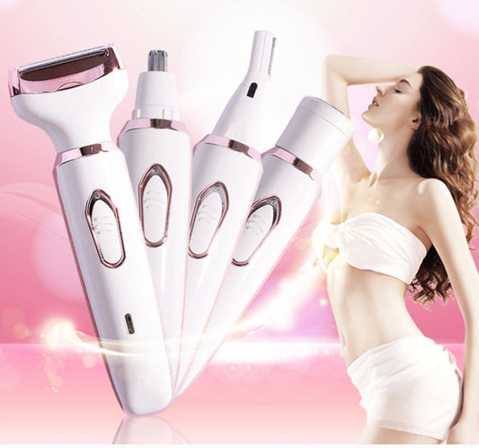 4 In 1 Electric Women Epilator Bikini Body Armpit Usb - Peakshop