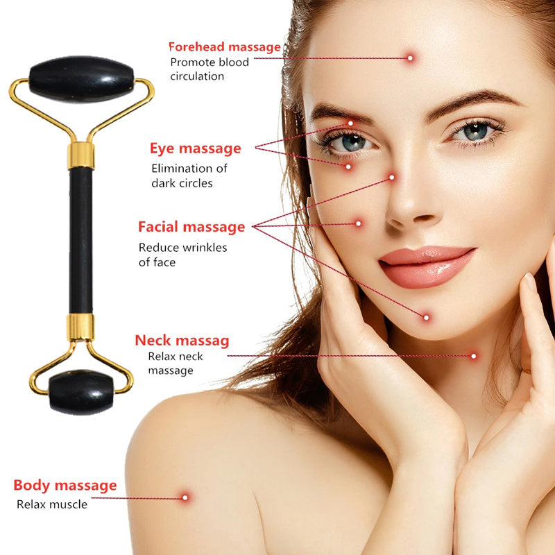 Beauty Face Care Massage Jade Device - Peakshop