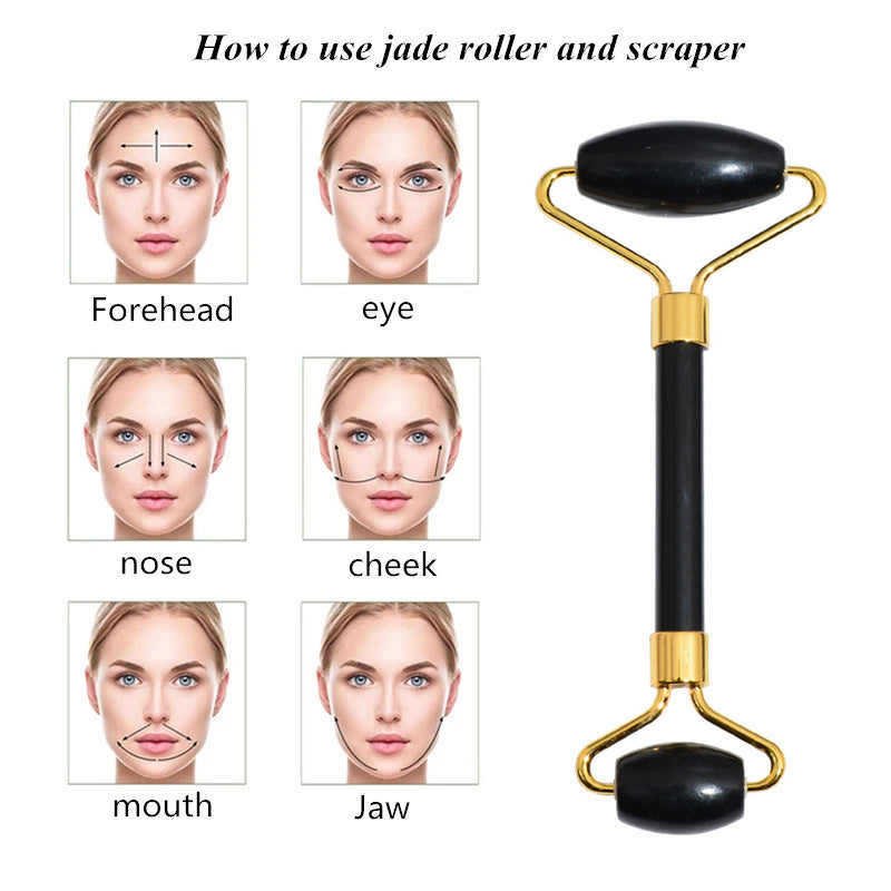 Beauty Face Care Massage Jade Device - Peakshop