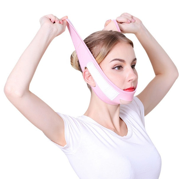 Face Slim V-Line Lift Up Mask Cheek Chin Neck Slimming Thin Belt Strap Beauty Delicate Facial Thin Face Mask Slimming Bandage - Peakshop