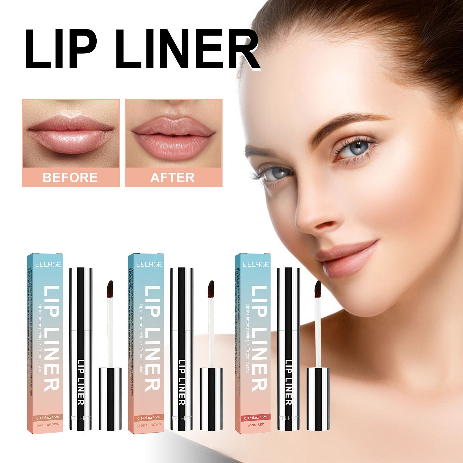 Stripping Lip Liner Outline Waterproof - Peakshop