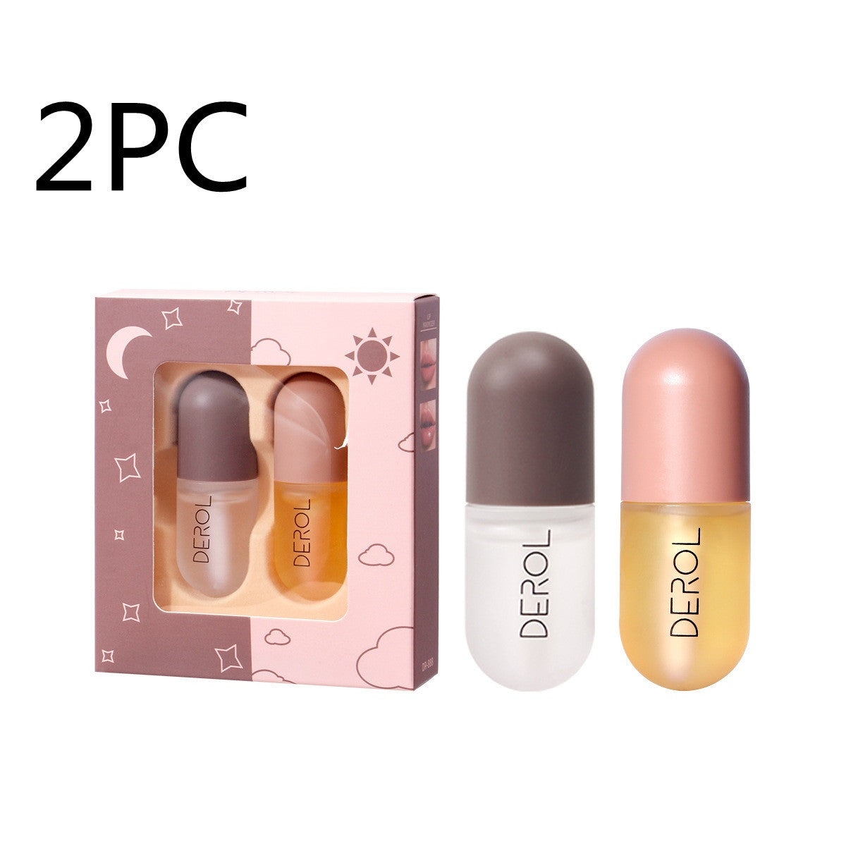 Day Night Instant Volume Lip Plumper Oil Clear Lasting Nourishing Repairing Reduce Lip Fine Line Care Lip Beauty Cosmetic - Peakshop