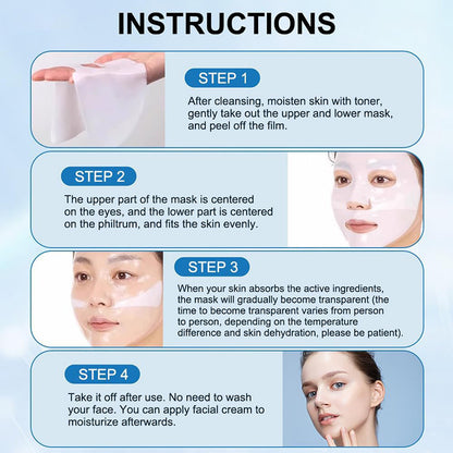 Face Mask Shrink Pore Moisturizing Refreshing Brightening Firming Lift Nourish Skin Care Deep Hydration Moisturizer - Peakshop