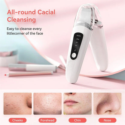 Skin Scrubber Face Spatula Facial Skin Exfoliator Scraper And Blackhead Remover Pore Cleaner With Face Lifting Deep Cleansing Face Lifting Machine For Blackhead Extractor - Peakshop