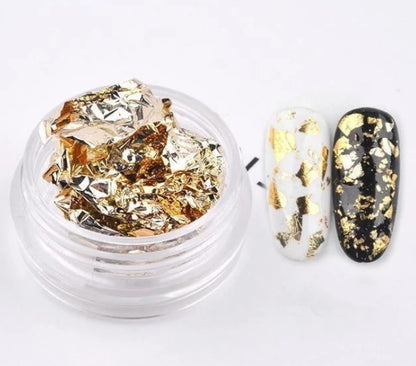 Nail tin foil fragment nail jewelry