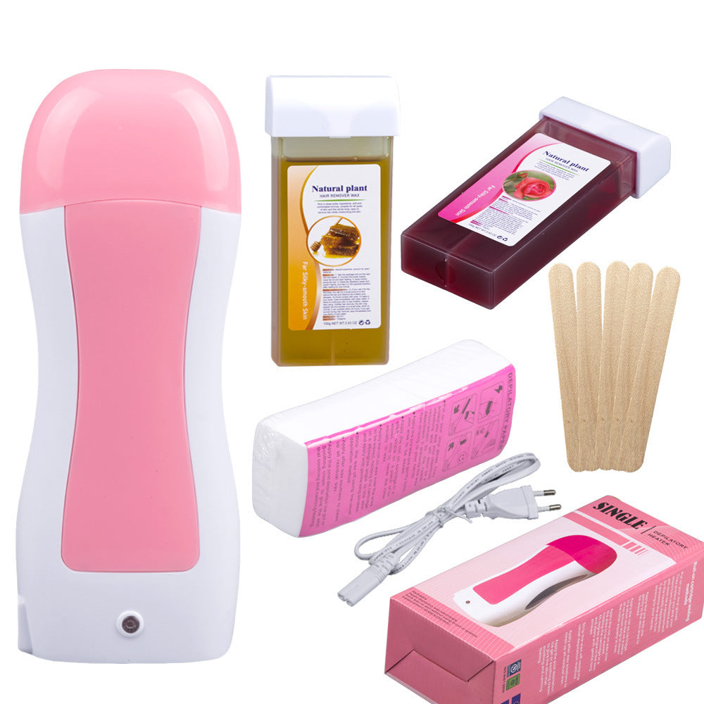 Paraffin Coil Epilator Wax Heating Machine Set Epilator Hair Removal Tape Roll