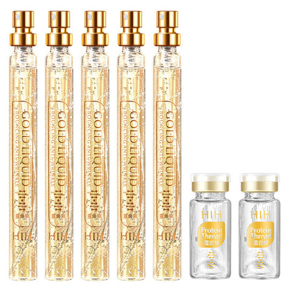 Gold Protein Peptide Kit Beauty Salon Skin Care Product Set Gold Thread Carving Liquid - Peakshop