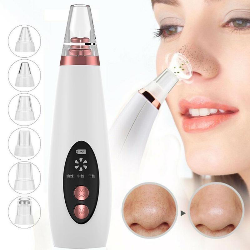 Blackhead Pore Vacuum Cleaner Nose Cleanser Blackheads Remover Blackhead Acne Removal Button Face Suction Beauty Skin Care Tool - Peakshop