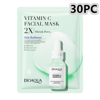 PeakShop Premium Face Mask Set - Collagen, Hyaluronic Acid, and Vitamin C for Ultimate Hydration, Firming, and Radiant Skin - Peakshop